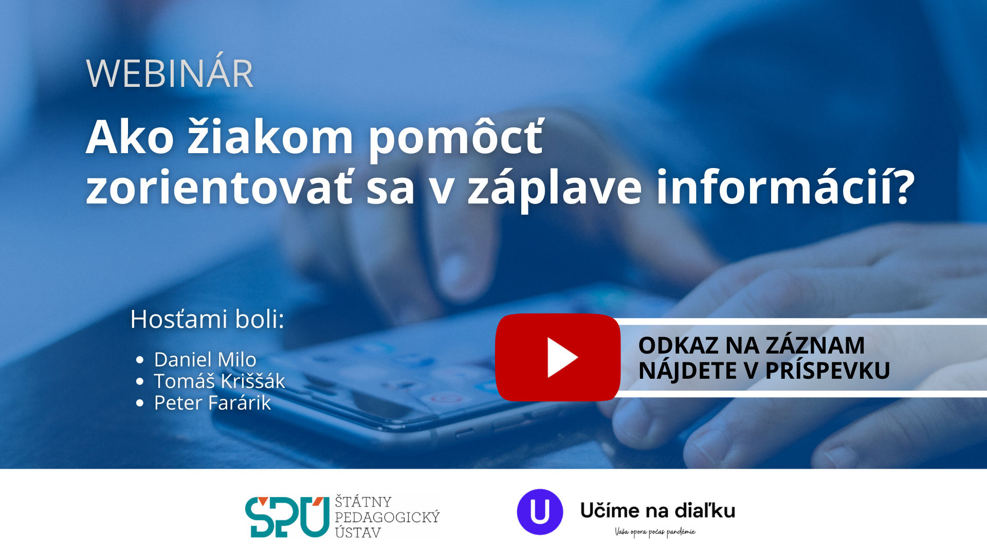 nahlad zaznam ako ziakom pomoct zorientovat | WebJET CMS