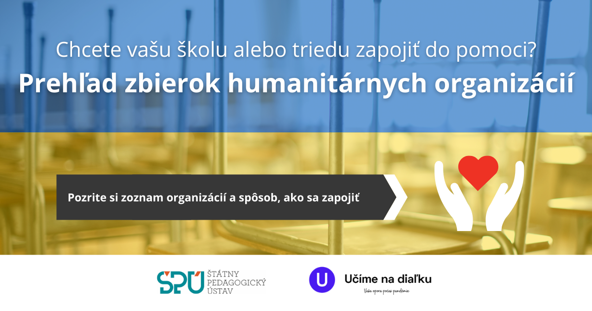 Prehľad zbierok humanitárnych organizácií